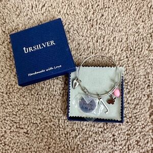 Ursilver Adjustable Bunny Bangle‎